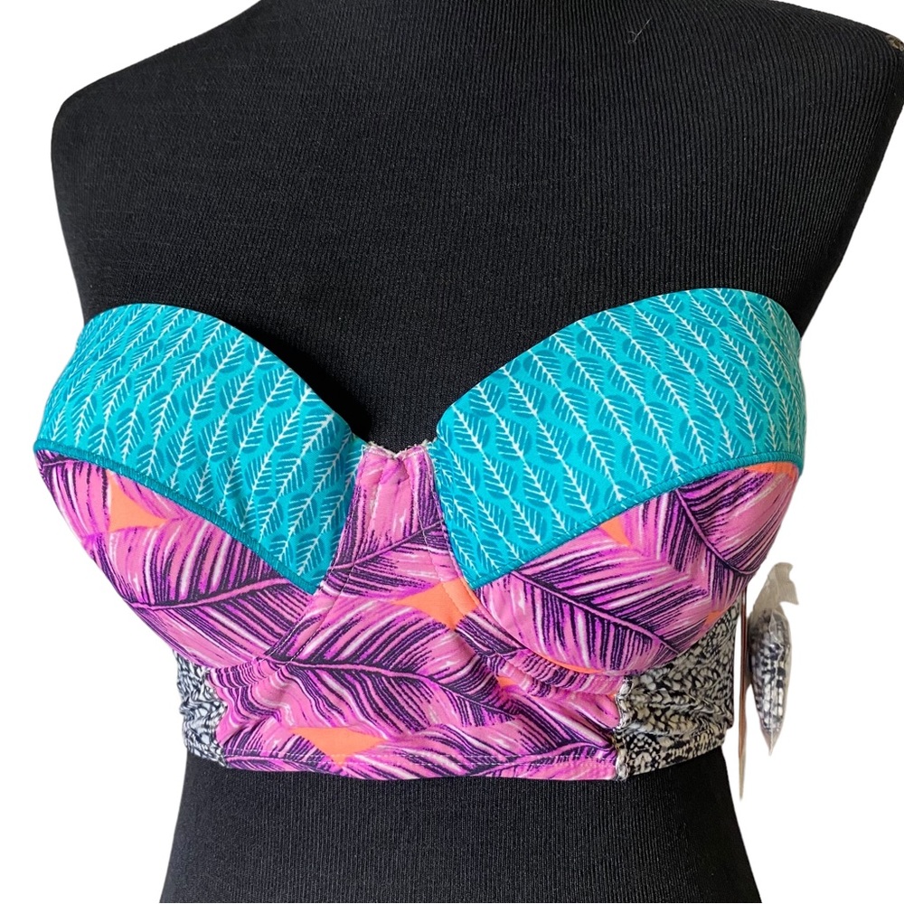Hula Honey Bathing Suit Top XL Purple